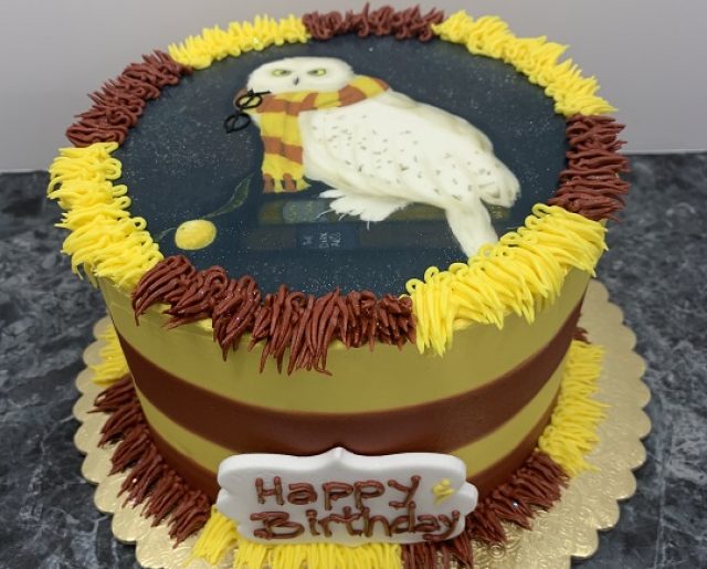 harry potter round layered birthday cake